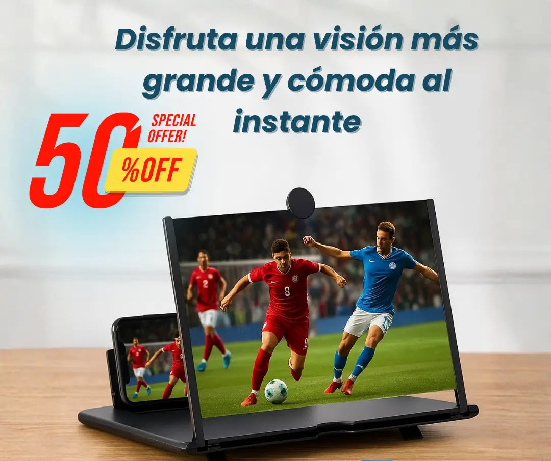 CineMóvil™ Amplía tu pantalla y relaja tu vista en segundos